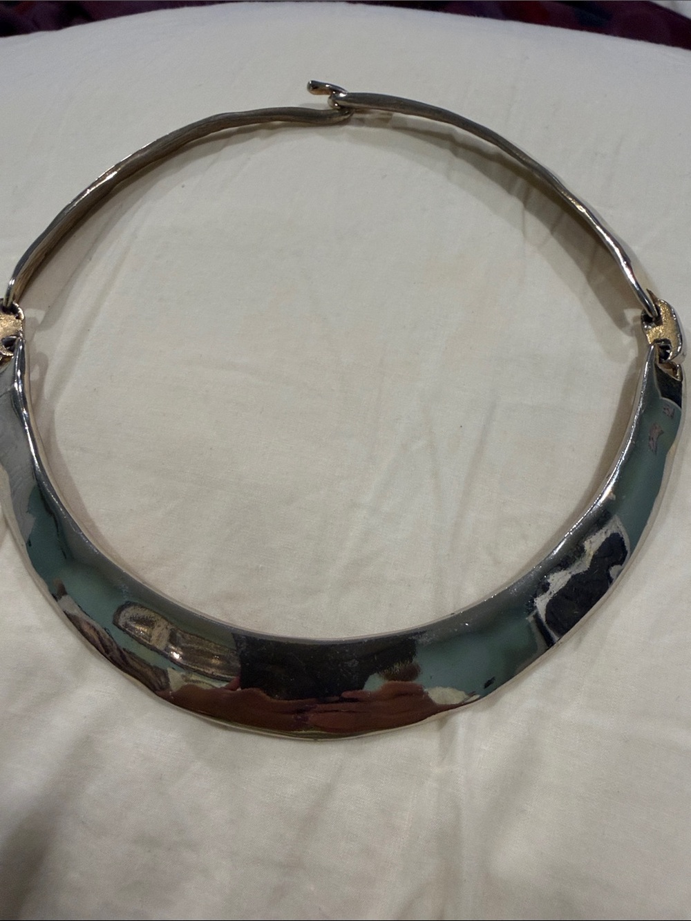 Silver-Tone Collar Necklace
